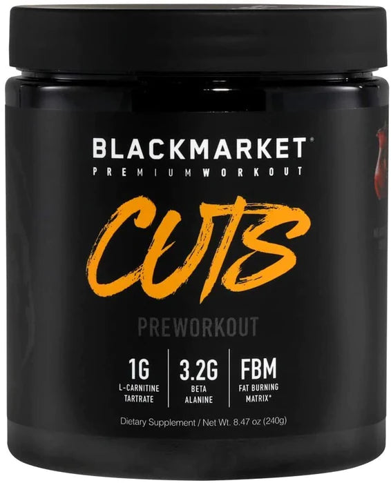 Cuts Blackmarket PreWorkout 8.47Oz. (240g)