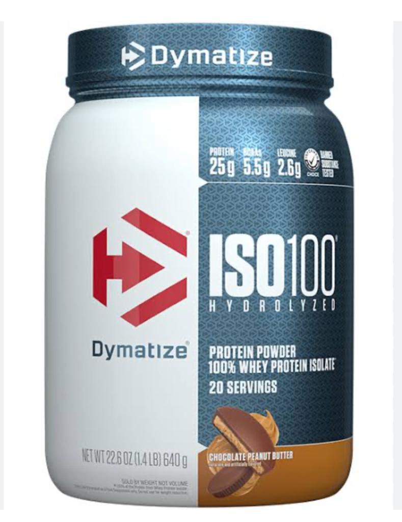 Dynamize Iso Proteina Sabor Peanut Butter 1.3LB (600g)