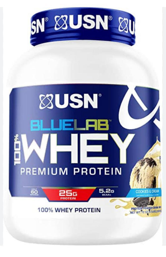 Whey Premium Protein BlueLab Cookies and Cream USN 5Lb (2267g)