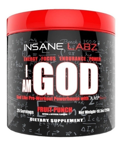 I AM GOD Preworkout Insane LABS 10.3 Oz (291g)