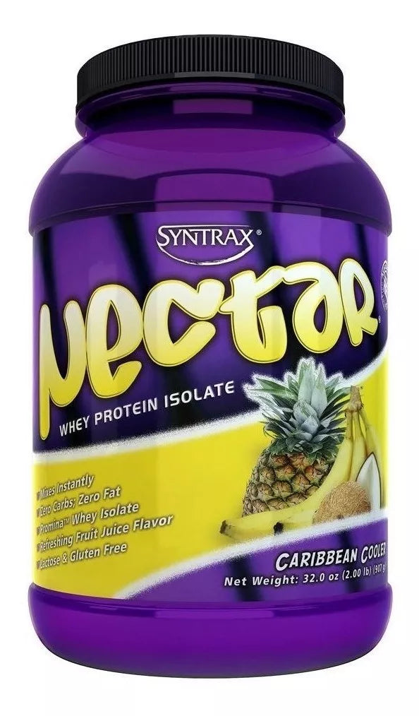 Nectar Whey Proteina Isolate Caribbean Cooler Syntrax 2LB (900g)