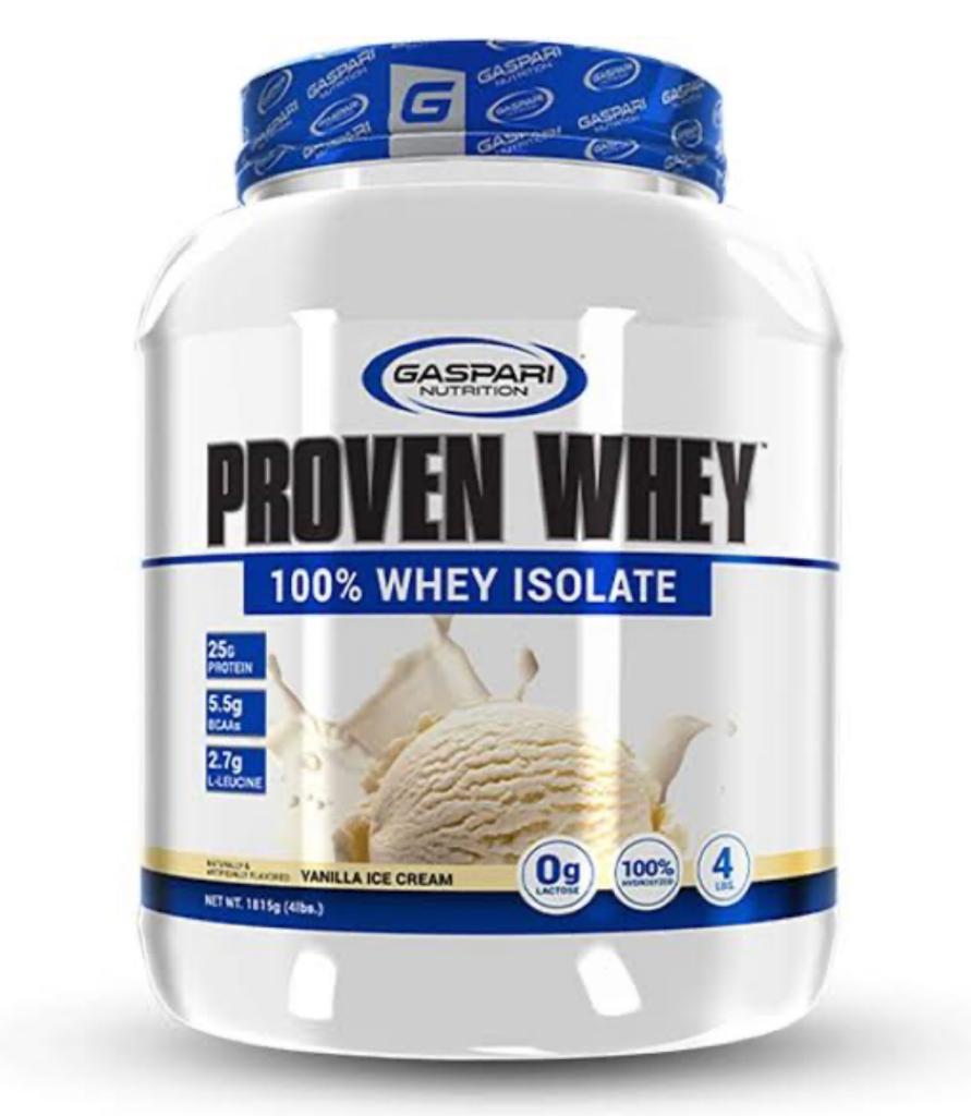 Proven Whey Isolate Protein Gaspari Vainilla 4LB (1835g)