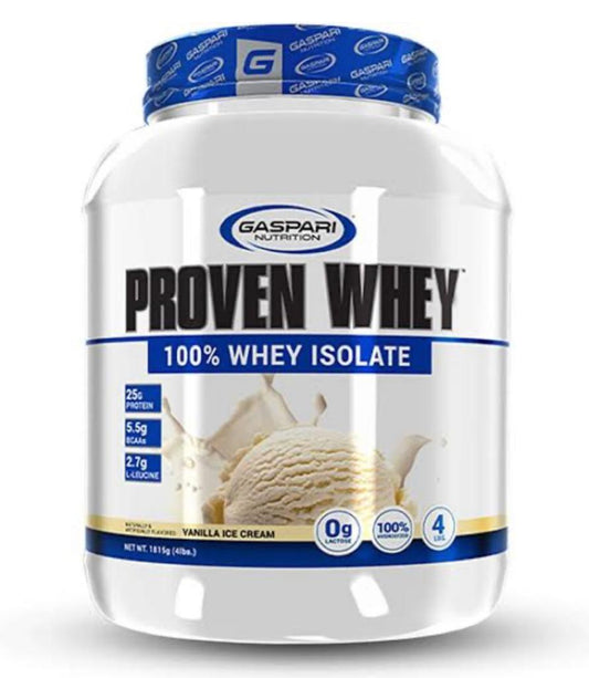 Proven Whey Isolate Protein Gaspari Vainilla 4LB (1835g)