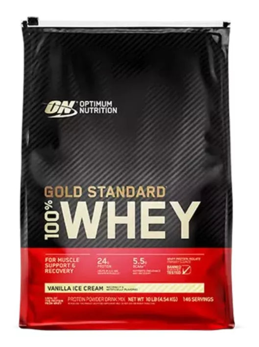 100% Whey Gold Standar Vainilla On Nutrition 9.95LB (4.54Kg)